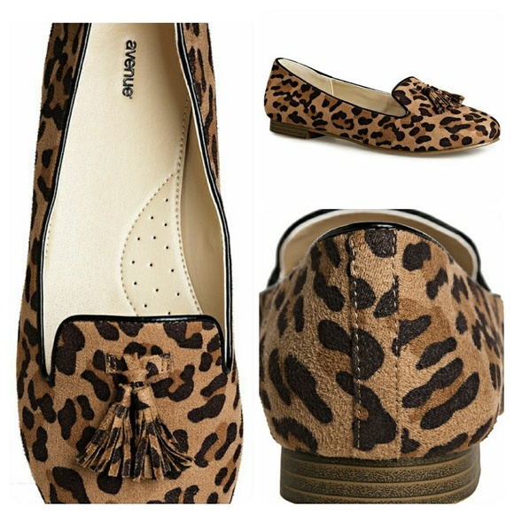 Avenue Shoes - [Avenue] Carrie Leopard Smoking Flat